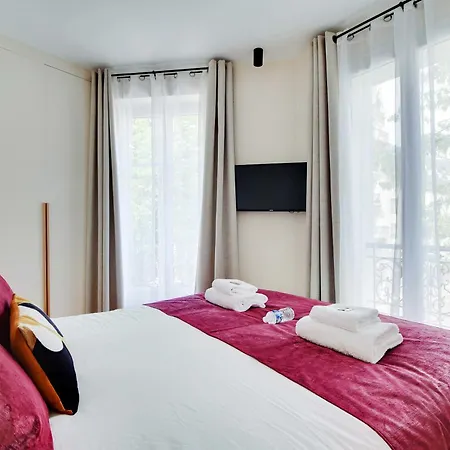 Apartman Parisian With Air Conditioning Eiffel Tower Párizs